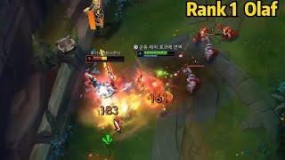 Rank 1 Olaf: He DESTROYED a Grandmaster Aatrox in KR High Elo!