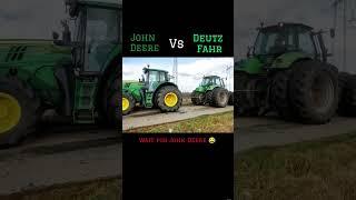 John Deere vs deutz fahr tochan #automobile #farmmachinery #tractorpulling #johndeere