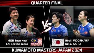 GOH Soon Huat /LAI Shevon Jemie vs H MIDORIKAWA /Natsu SAITO | Kumamoto Masters Japan 2024 Badminton