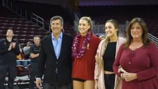 trojancandy.com:  USC Volleyball Senior Elise Ruddins is Honored