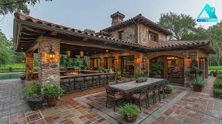 Creating a Cozy Oasis: Rustic Outdoor Kitchen and Dining Ideas for Traditional Courtyard Retreat