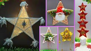 5 Low cost Christmas Star making ideas with waste material  - Part 1 | DIY Christmas craft idea181