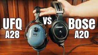 UFQ A28 vs Bose A20 | Review & Cockpit Noise Comparison