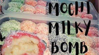 Mochi Milky Bomb made with glutinous rice flour