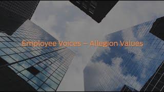 Employee Voices: Allegion Values