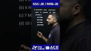 SSC JE/RRB JE #pyqs | Permissible Direct Compressive Stress in #concrete for #m25 #concrete is?