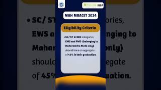 MAH MBA CET 2024 - Eligibility Criteria | #mba #mbaentrance #mahmbacet