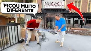 FINALMENTE O RESTAURANTE DO JAPA FICOU PRONTO NOS EUA - ANTES E DEPOIS