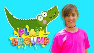 Silly Crocodile Hiding in Kids Play Park | Just For Kids