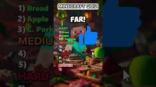 Minecraft Foods Quiz! Only a pro can get all of these right!