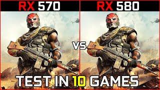 RX 570 4GB vs RX 580 4GB | Test In 10 Latest Games | 2021