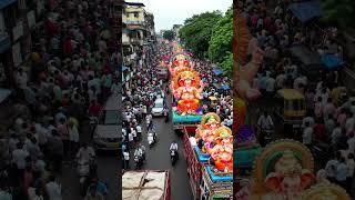 Longest ganpati Road show ️ #ganesh #ganpati #bappa #ganpatibappamorya #GaneshChuturthi #shorts