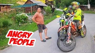 Angry Man's Field Stand No Chances VS Dirt Bikers | Adrenaline Moto Vlog