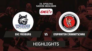 DEL2: EHC Freiburg vs. Eispiraten Crimmitschau I Highlights - 33. Spieltag | SDTV Eishockey