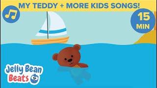  Teddy Bear Song & More Kid's Music!  | Nursery Rhymes for Toddlers  Jelly Bean Beats