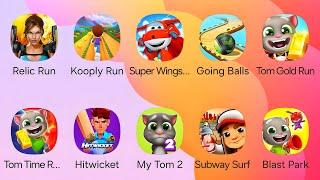 Relic Run, Kooply Run, Super Wings, Gold Run, Hero Dash, Subway Surfers, Blast Park - LIVE PLAYING