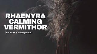 Rhaenyra Calms Vermithor with High Valyrian | House of the Dragon S2E7 Scene