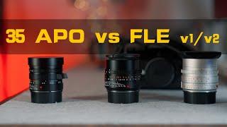 Best Leica 35mm Lenses | A comparison of 35mm Apo Summicron, Summilux FLE v1 and 35mm FLE v2