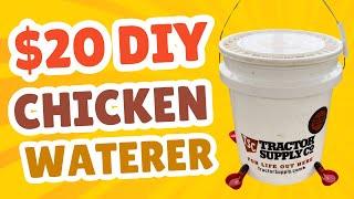 Easy DIY Chicken Waterer (20 Minute Project under $20)