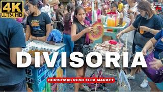 [4K] CHRISTMAS RUSH at DIVISORIA | Recto Street Market & Street Foods 2024