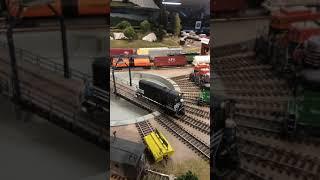 Fun with a Railroad Turntable in HO scale #shorts