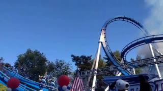 First riders on Patriot at California's Great America