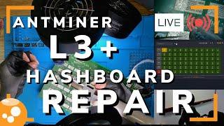 Antminer L3+ Hashboard Repair - Bitcoin ASIC Miner Repair LIVE - 029