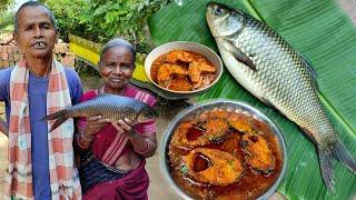 Fish Curry Recipe |Fish masala curry Cooking and Eating Village Style  @RajaBudaVillageCooking