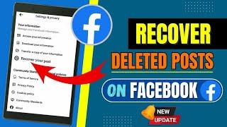 How To Recover Deleted Post On Facebook