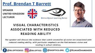 Visual Characteristics Associated with Reduced Reading Ability. | OOLS | Prof. Brendan T. Barrett