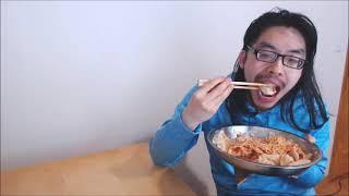 ASMR Mukbang Eating Dumplings Alfredo Pasta Sauce Instant Ramen Noodles Eating Sounds