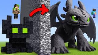 I Cheated With DRAGONS in Minecraft Build Battle