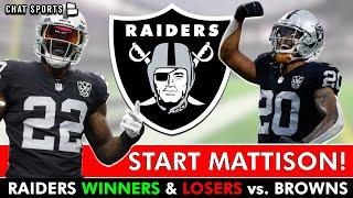 Alexander Mattison DESERVES MORE Work! Raiders Winners & Losers vs. The Browns