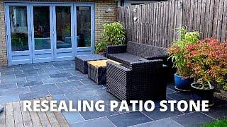 RESEALING PATIO STONE