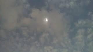 18 Seconds of Total Eclipse from Dallas Ft. Worth Airport (Not as Much Cheering)