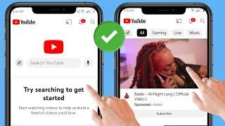 Fix try searching to get started YouTube problem | YouTube homepage videos Not showing