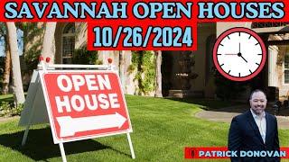 Open Houses in Savannah 10/26/24