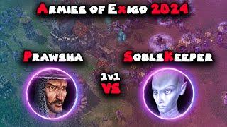 Armies of Exigo Online | PvP - Prawsha vs SoulsKeeper [ 2004 RTS Game ] 1v1