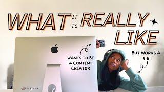 a *REAL* day in the life as a growing content creator w/ a 9-5 | brand deals, work, & tiktok