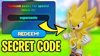 SECRET CODE TO GET SUPER SONIC GOLDEN IN SONIC SPEED SIMULATOR -  Roblox