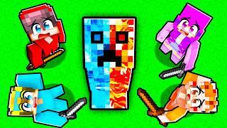 Hunters vs ELEMENTAL CREEPER in Minecraft!