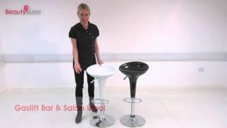 Gas Lift Bar Stools Suitable for Beauty Salons or Kitchens