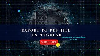 Export PDF using Angular || How to generate a PDF using Angular