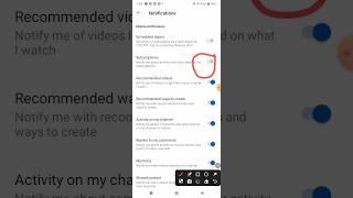 YouTube subscription notification off!! Subscription notification band kaise karen#notificationoff
