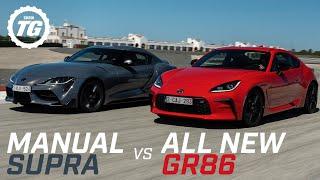 FIRST DRIVE: Toyota GR86 vs Manual Supra – Which Analogue Sports Car Is Best? | Top Gear