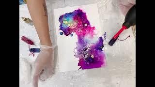 Paint paint space 酒精墨水畫教學