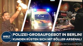 BERLIN: Polizei-Großaufgebot in der Hauptstadt! Böller-Fans rüsten mit Knaller-Arsenal auf