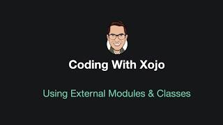 Using External Modules & Classes