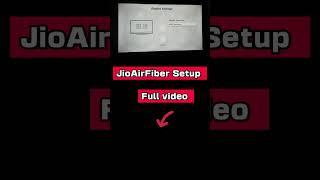 JioAirFiber Setup