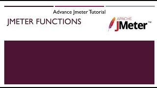 JMeter Tutorial | Jmeter Functions with examples